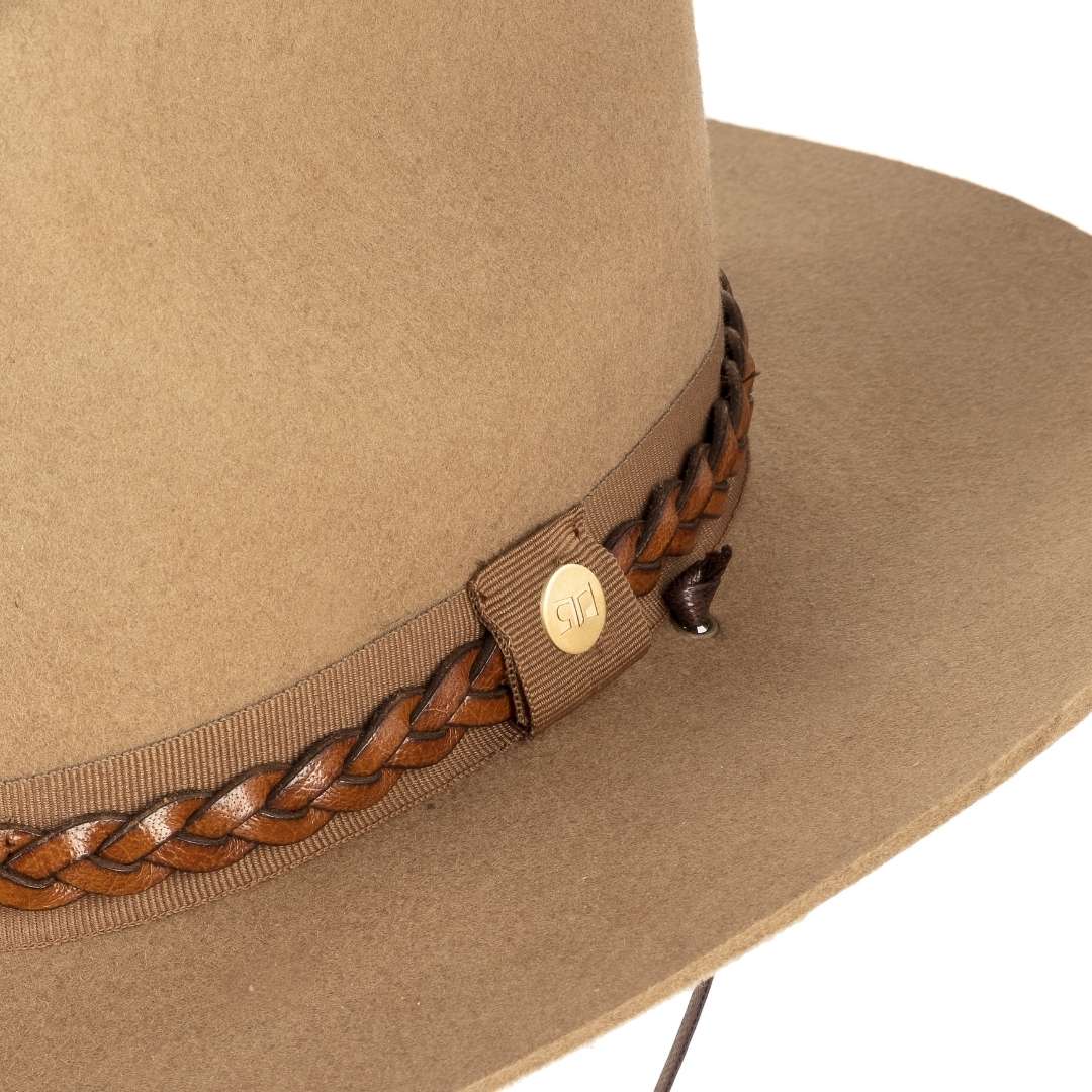 Cappello da Cowboy in Feltro di Lana Merinos Antipioggia