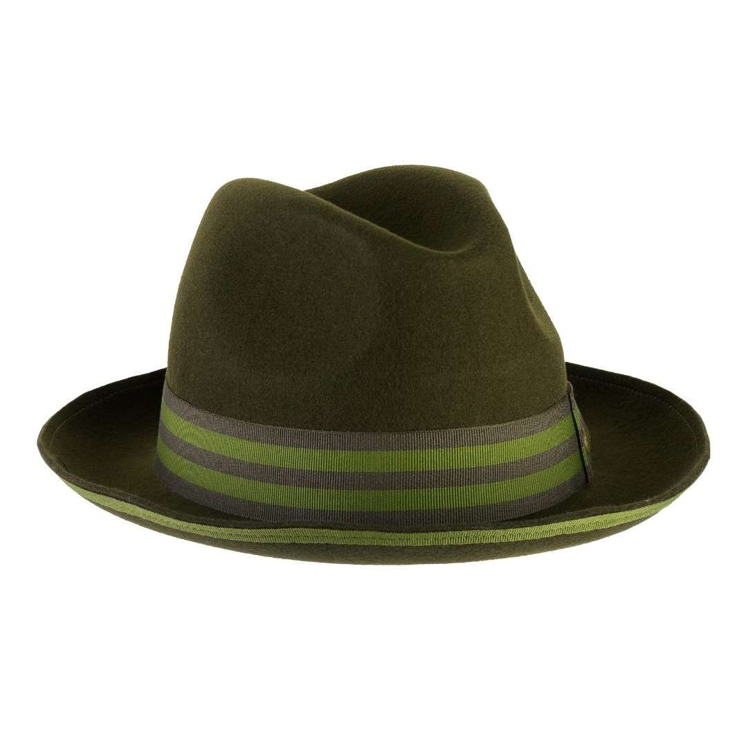 Cappello Trilby Jazz a Tesa Media in Feltro di Lana Merinos