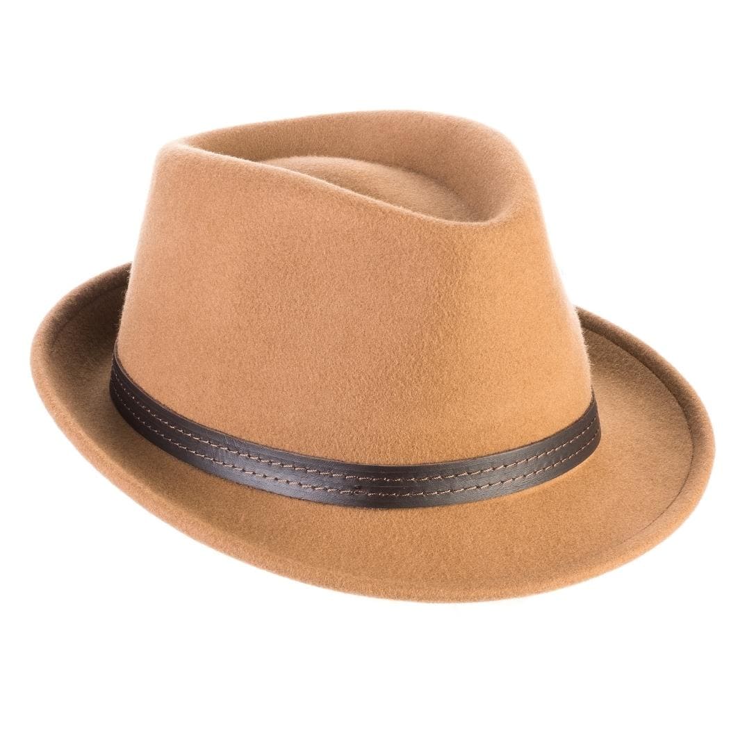 Cappello Trilby Classico in Feltro di Lana Merinos
