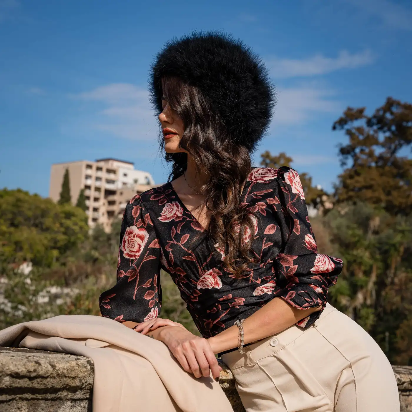 Colbacco in Piumaggio Naturale di Gallopavo Meleagris