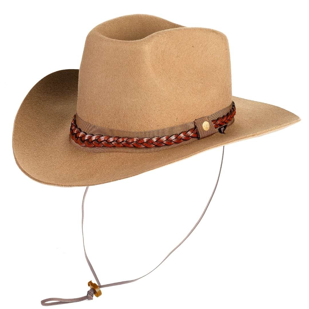 Cappello da Cowboy in Feltro di Lana Merinos Antipioggia