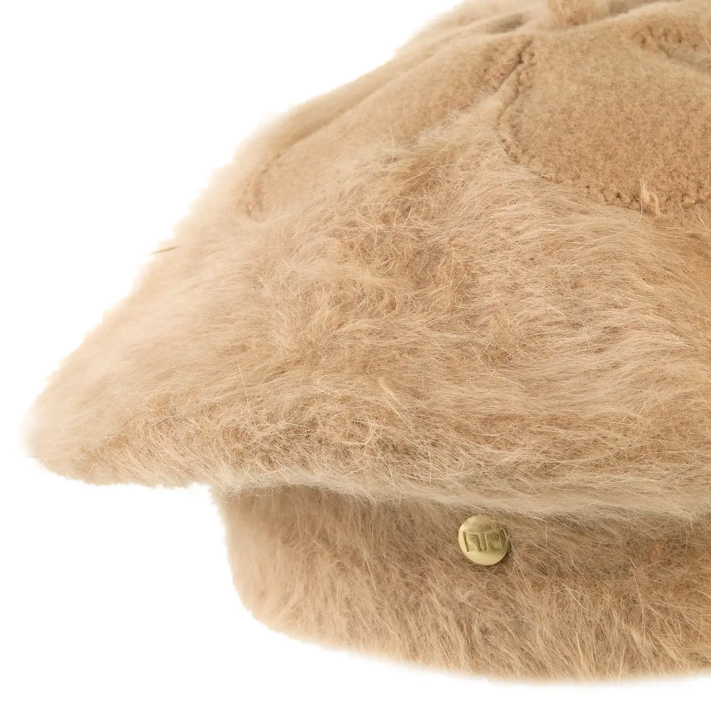 Basco Parigino in Angora e Lapin con Ricamo Floreale