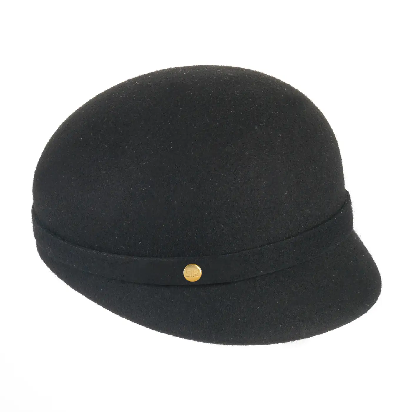 Basco con Visiera alla Francese in Feltro di Lana Merinos