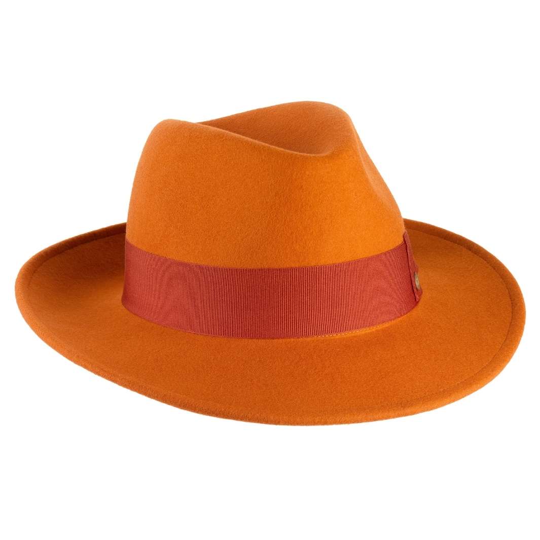 Cappello Fedora Coccos in Feltro di Lana Merinos