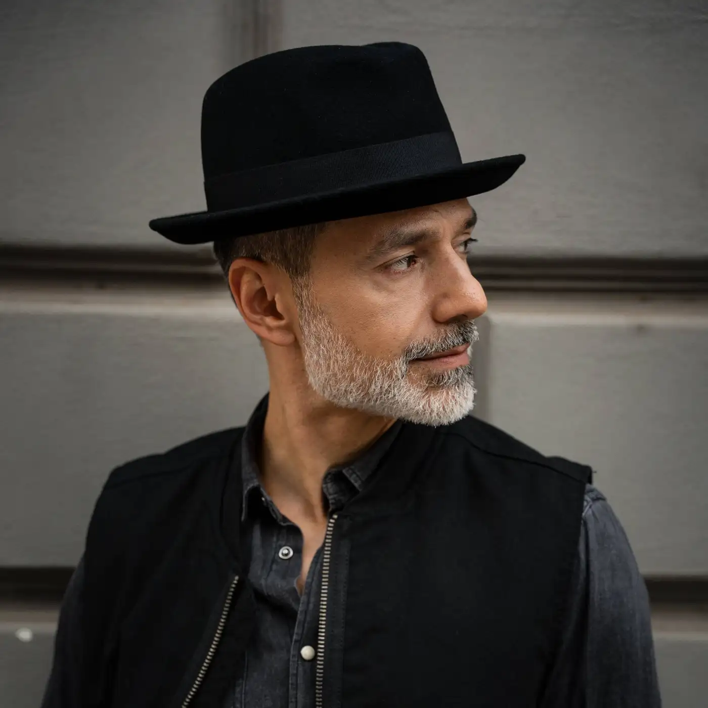 Cappello Lobbia Homburg Classico in Feltro di Lana Merinos