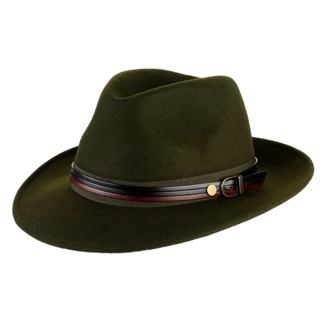 Cappello Fedora Classico in Feltro di Lana Merinos Antipioggia