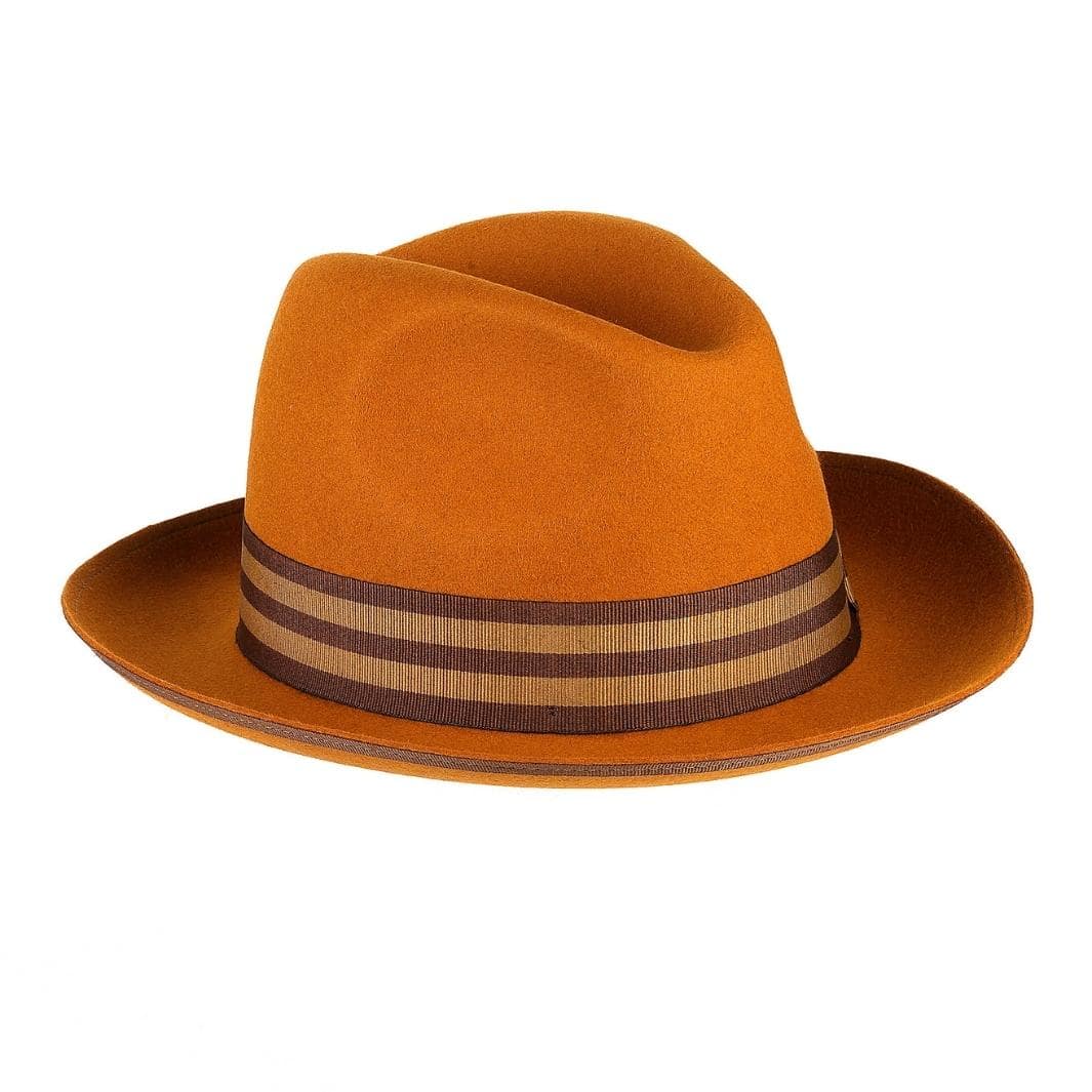 Cappello Trilby Jazz a Tesa Media in Feltro di Lana Merinos