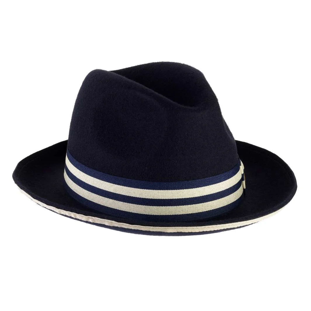 Cappello Trilby Jazz a Tesa Media in Feltro di Lana Merinos