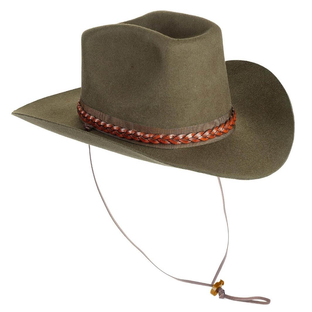 Cappello da Cowboy in Feltro di Lana Merinos Antipioggia