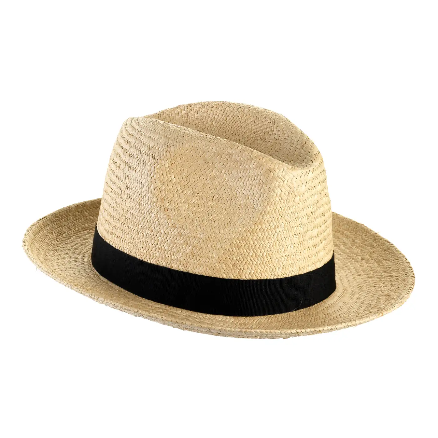 Cappello Trilby di Paglia a Tesa Media