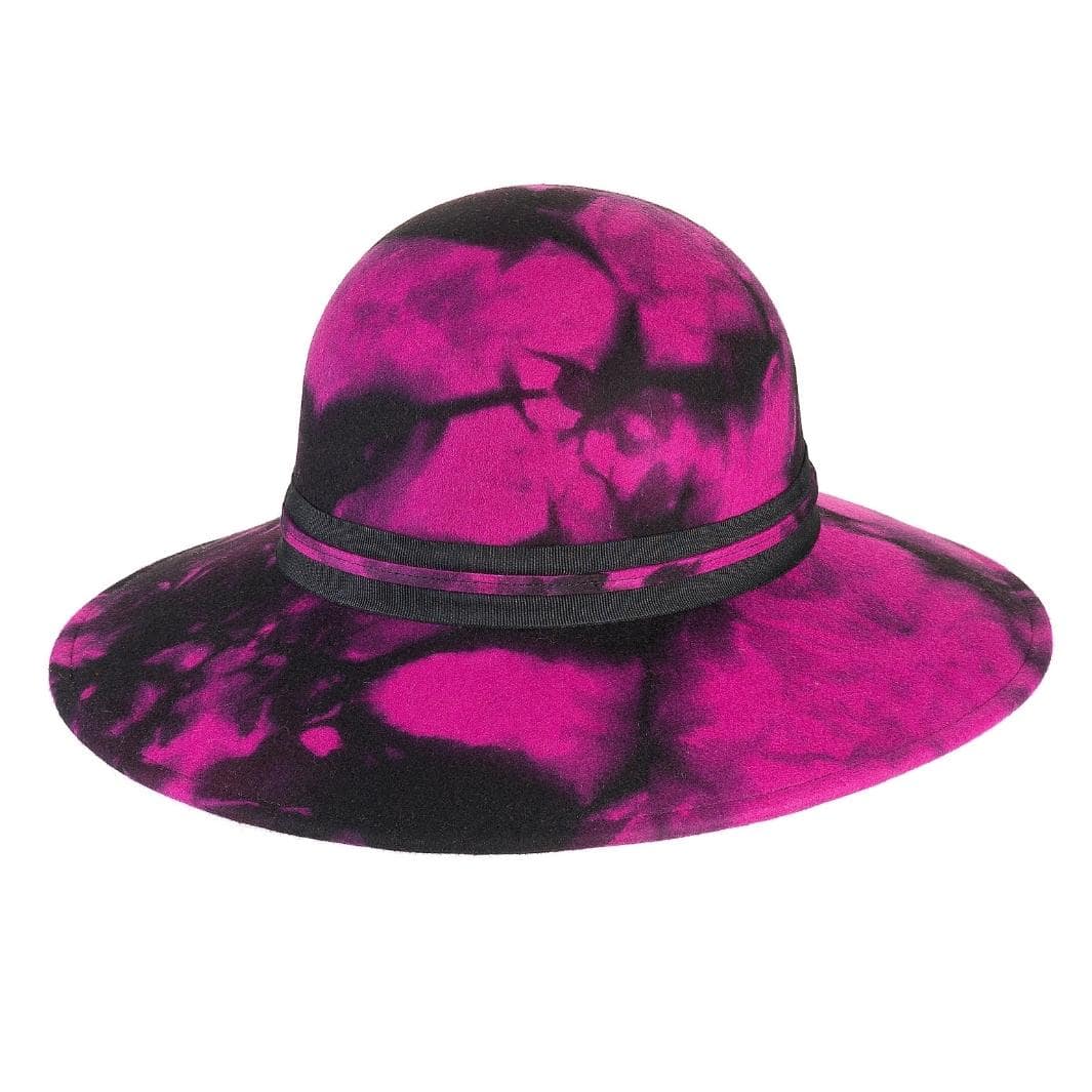 Cappello a Pamela a Tesa Larga in Feltro  di Lana Merinos Maltinto