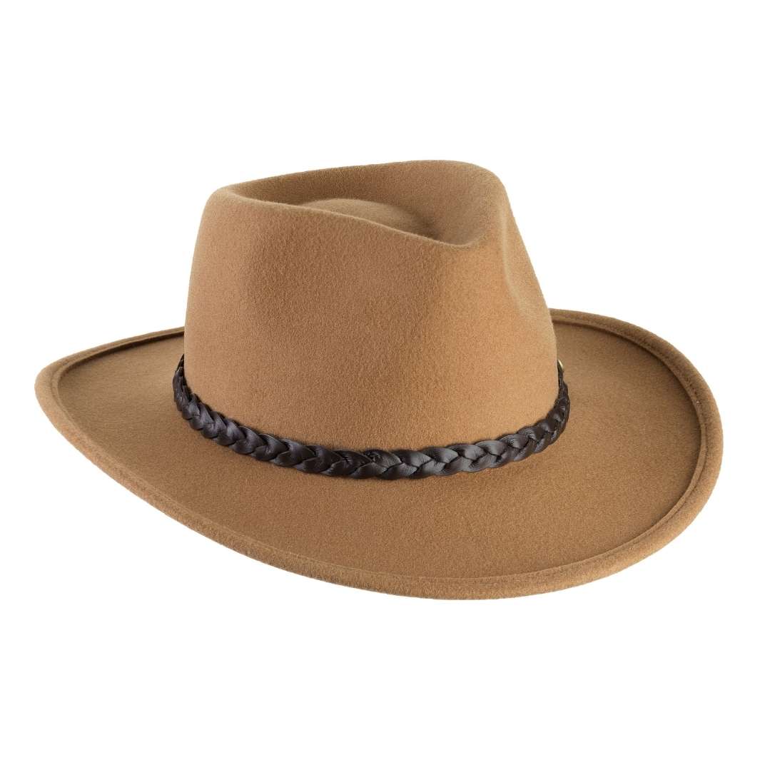 Cappello Fedora Australiano in Feltro di Lana Merinos Antipioggia