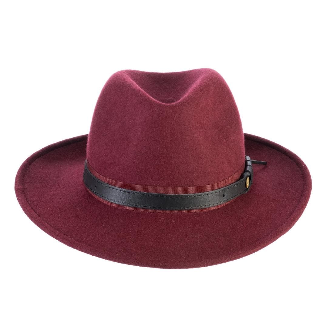 Cappello Fedora Elegante in Feltro di Lana Merinos Antipioggia