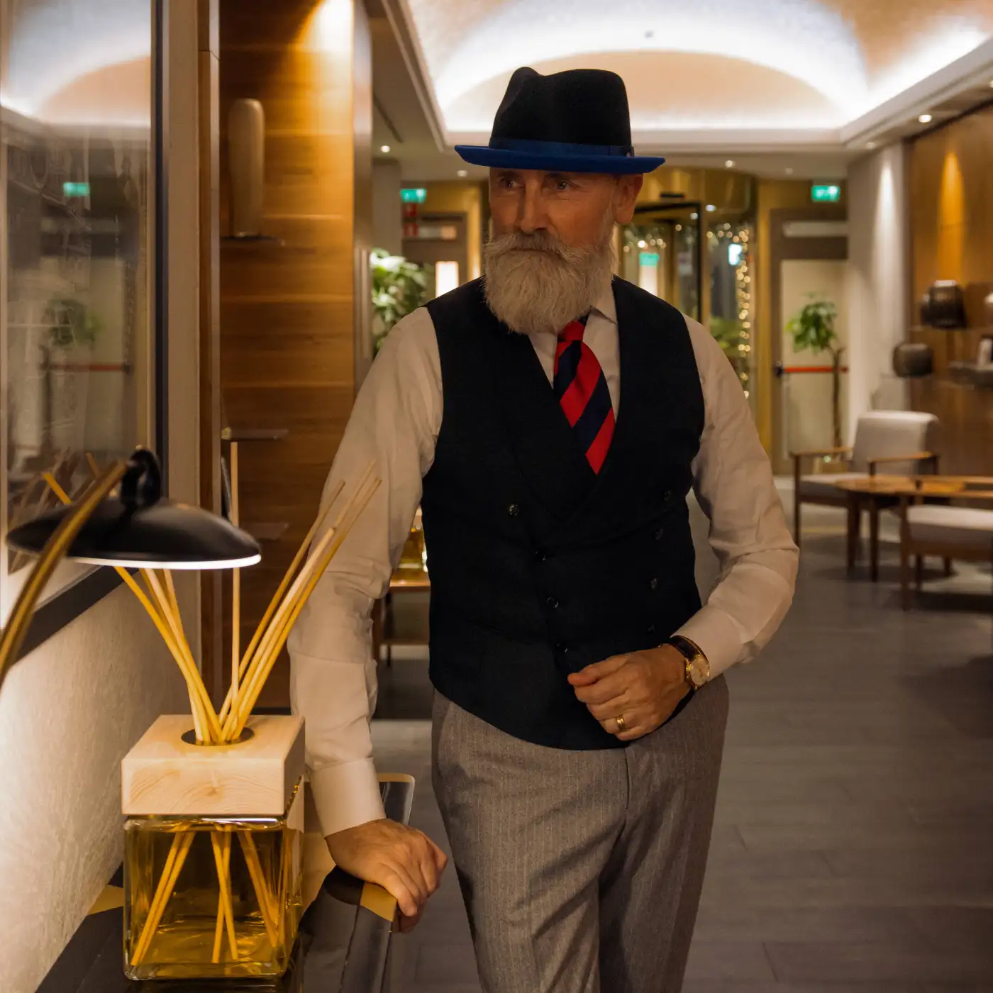 Cappello Trilby Michael Jackson in Feltro di Lana Merinos Bicolore