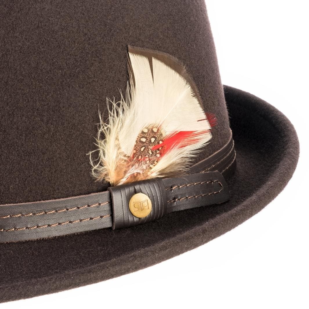 Cappello Trilby Classico in Feltro di Lana Merinos