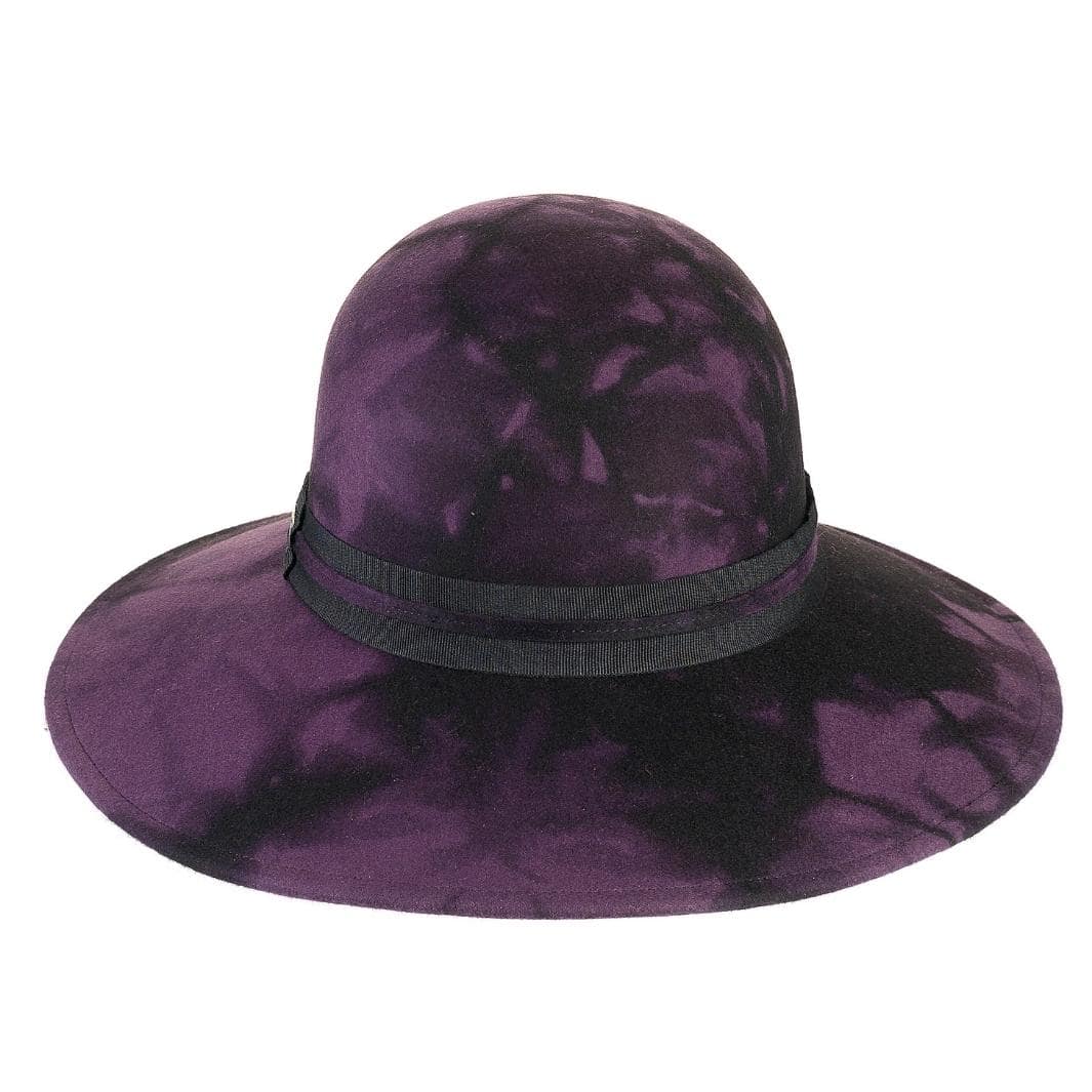 Cappello a Pamela a Tesa Larga in Feltro  di Lana Merinos Maltinto