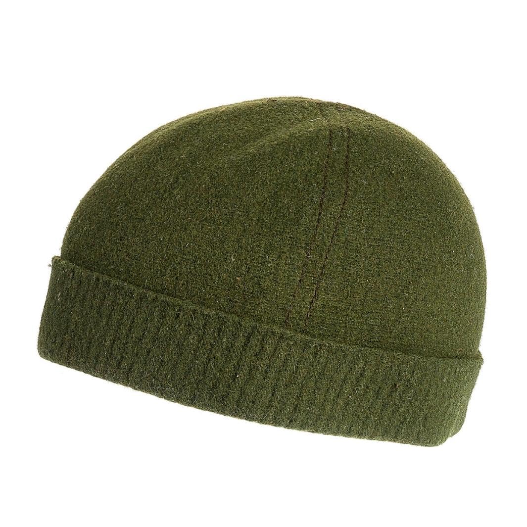 Berretto Invernale in Lana con Risvolto a Costine