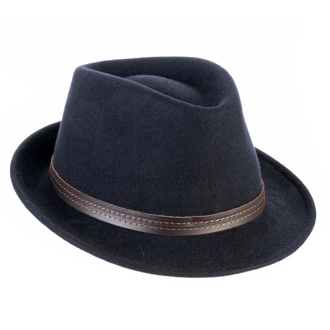 Cappello Trilby Classico in Feltro di Lana Merinos