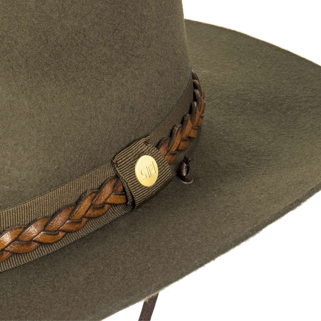 Cappello da Cowboy in Feltro di Lana Merinos Antipioggia