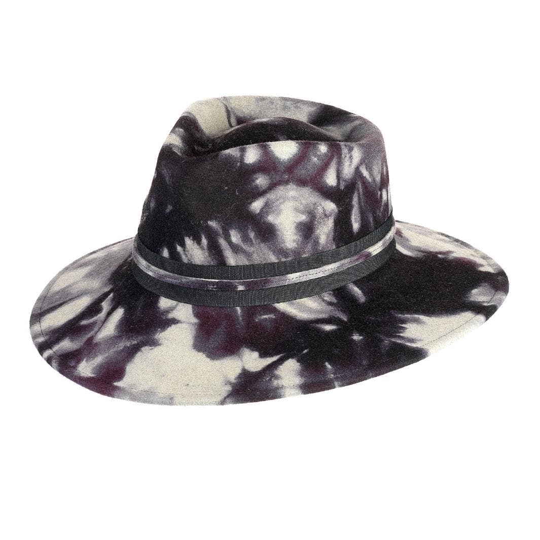 Cappello Fedora a Tesa Larga in Feltro di Lana Merinos Maltinto