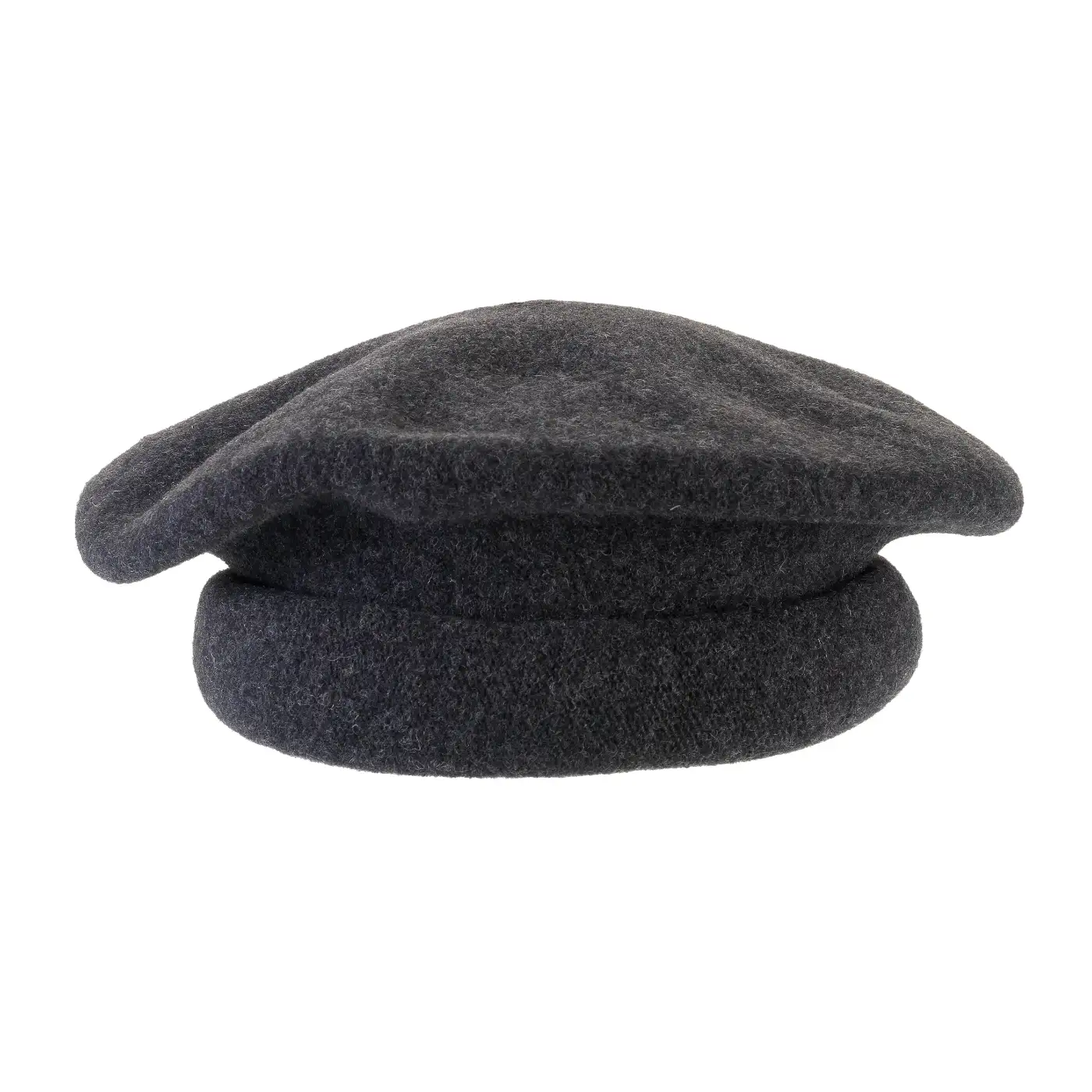 Basco Parigino in Lana Vergine con Risvolto Arricciato