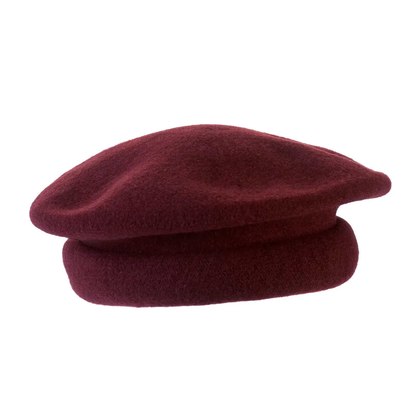 Basco Parigino in Lana Vergine con Risvolto Arricciato