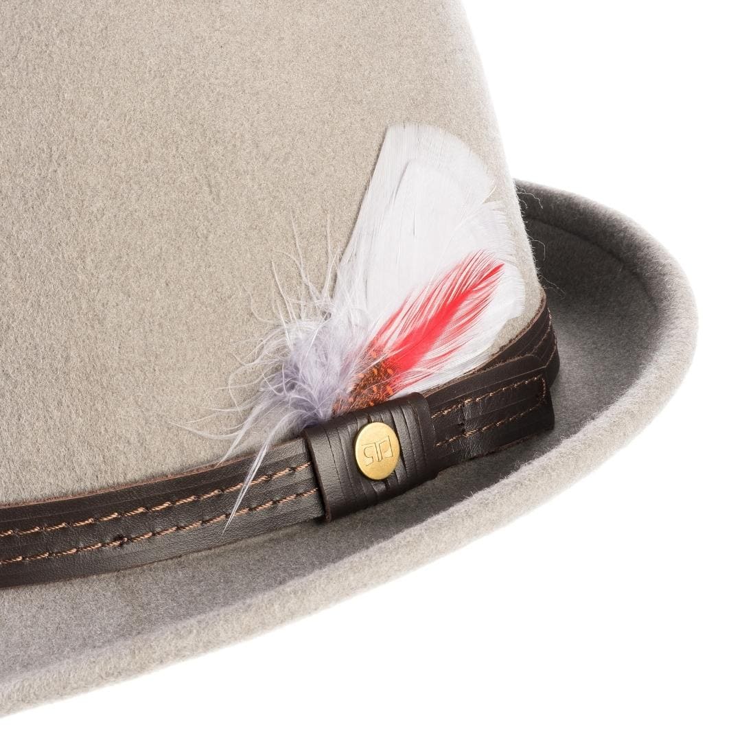 Cappello Trilby Classico in Feltro di Lana Merinos