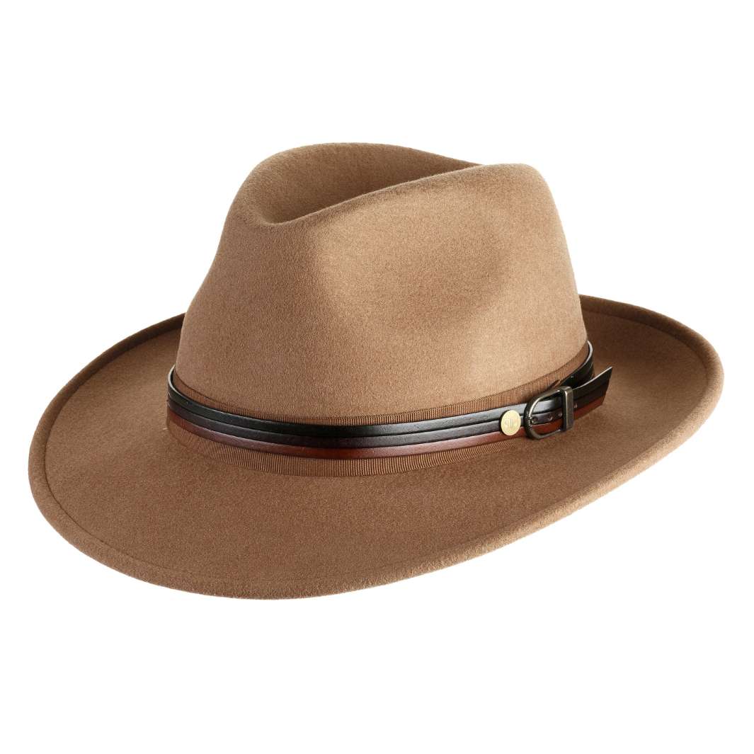 Cappello Fedora Classico in Feltro di Lana Merinos Antipioggia
