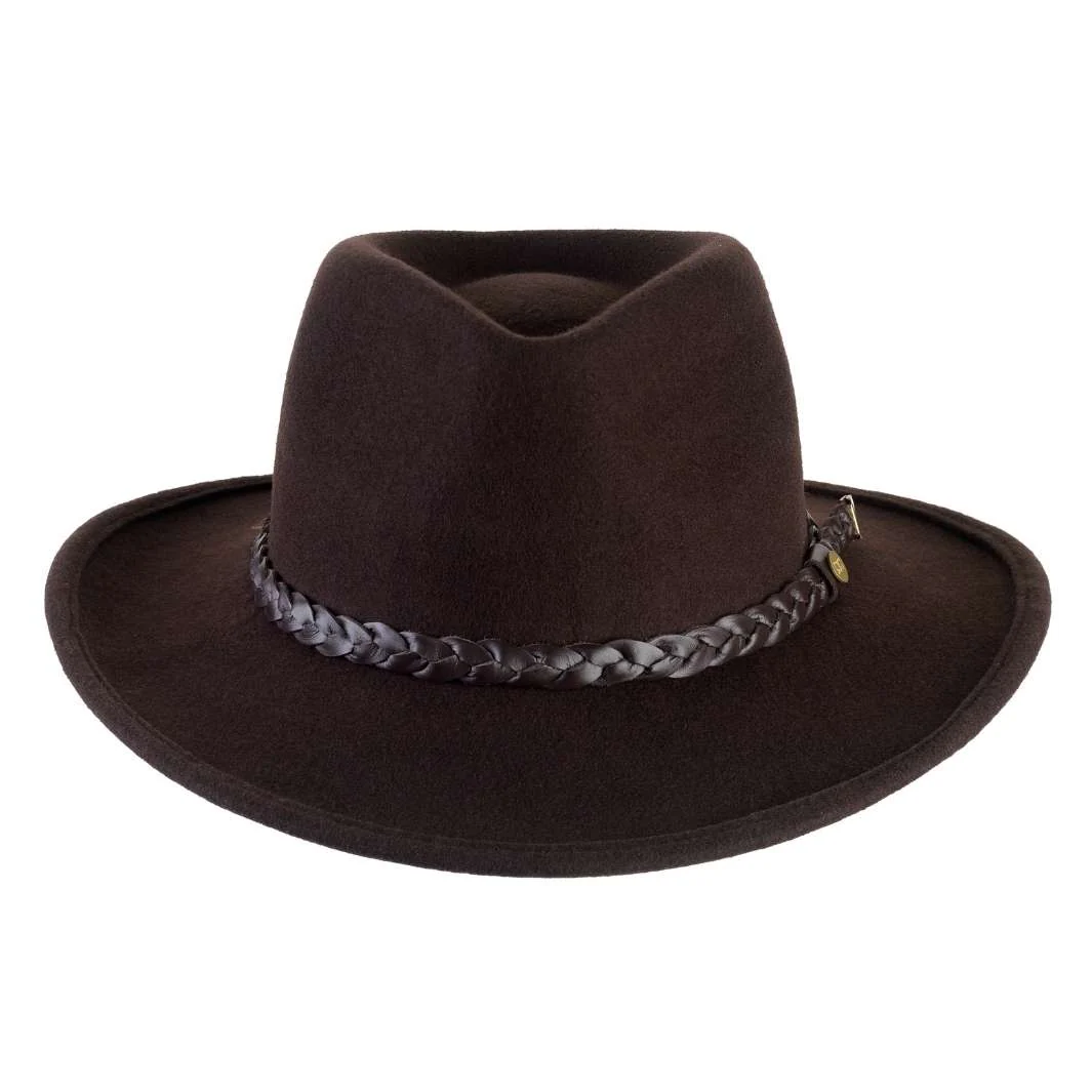 Cappello Fedora Australiano in Feltro di Lana Merinos Antipioggia