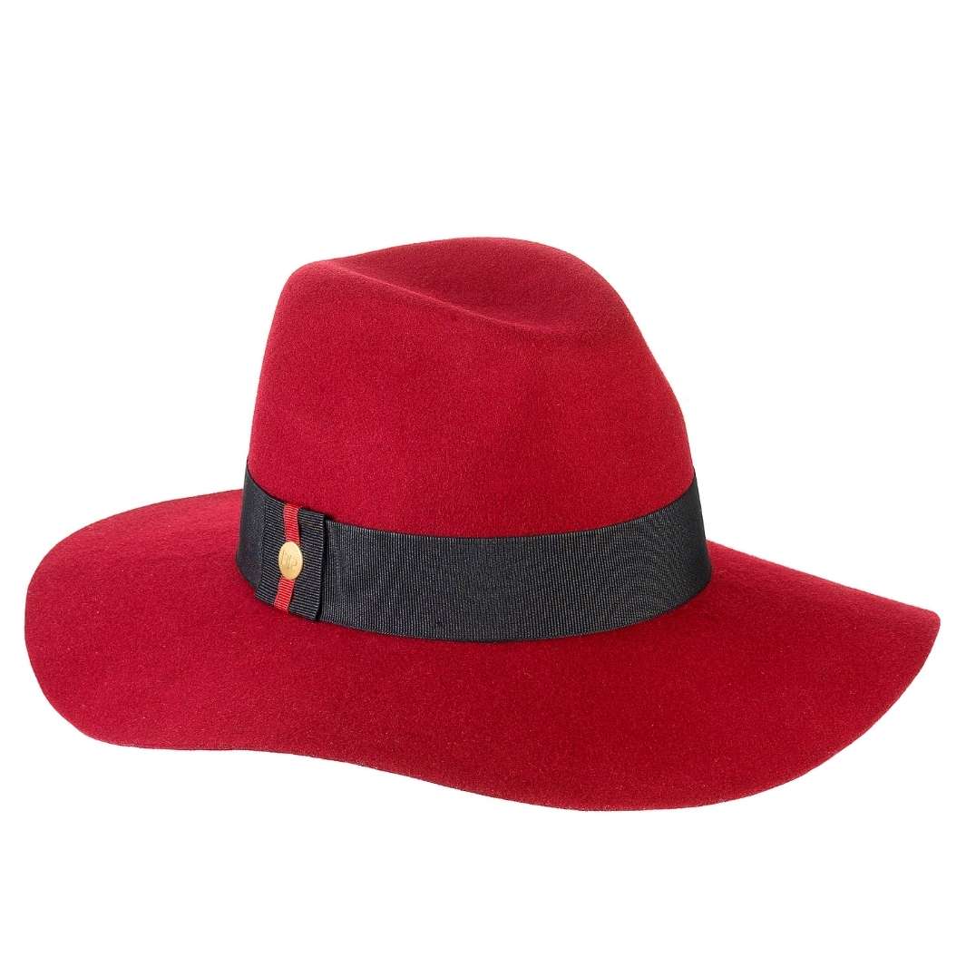 Cappello con Tesa a Taglio Vivo in Feltro di Lana Merinos Antipioggia