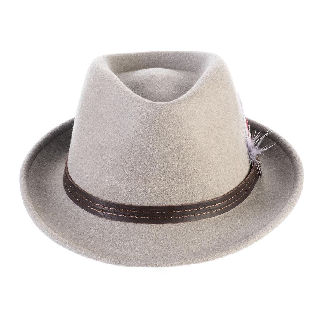 Cappello Trilby Classico in Feltro di Lana Merinos