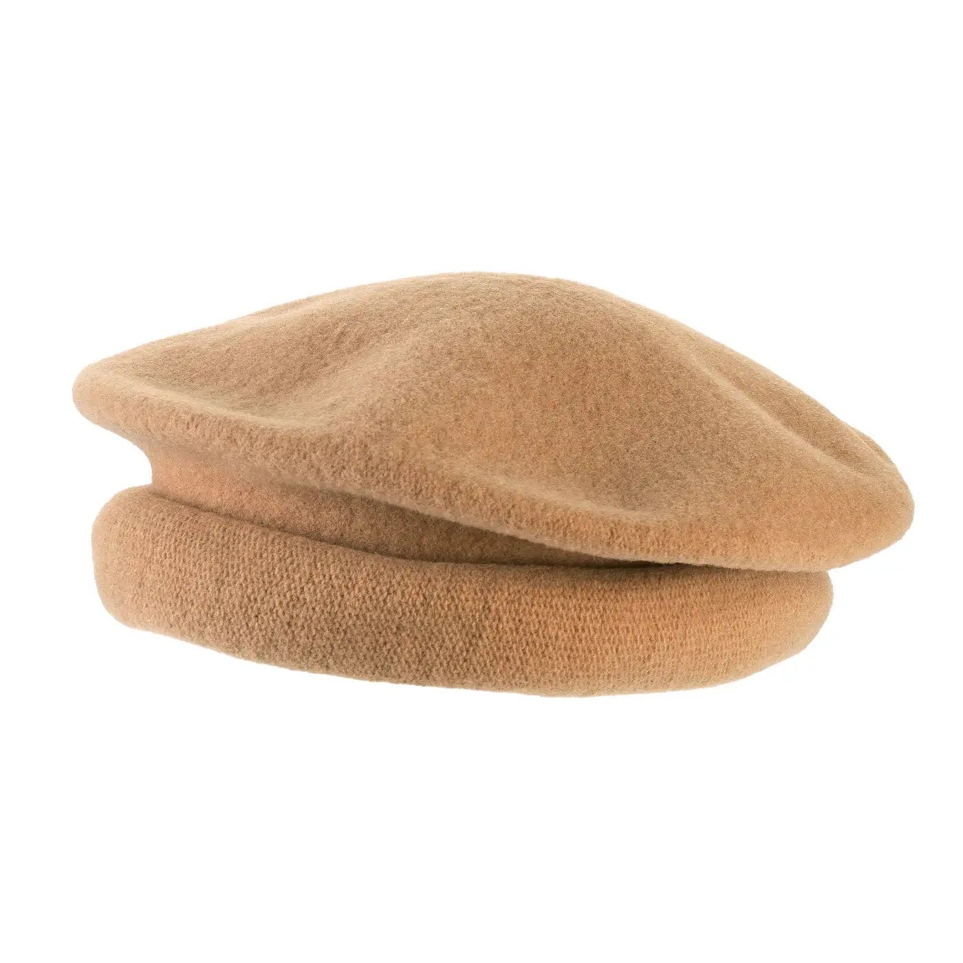 Basco Parigino in Lana Vergine con Risvolto Arricciato