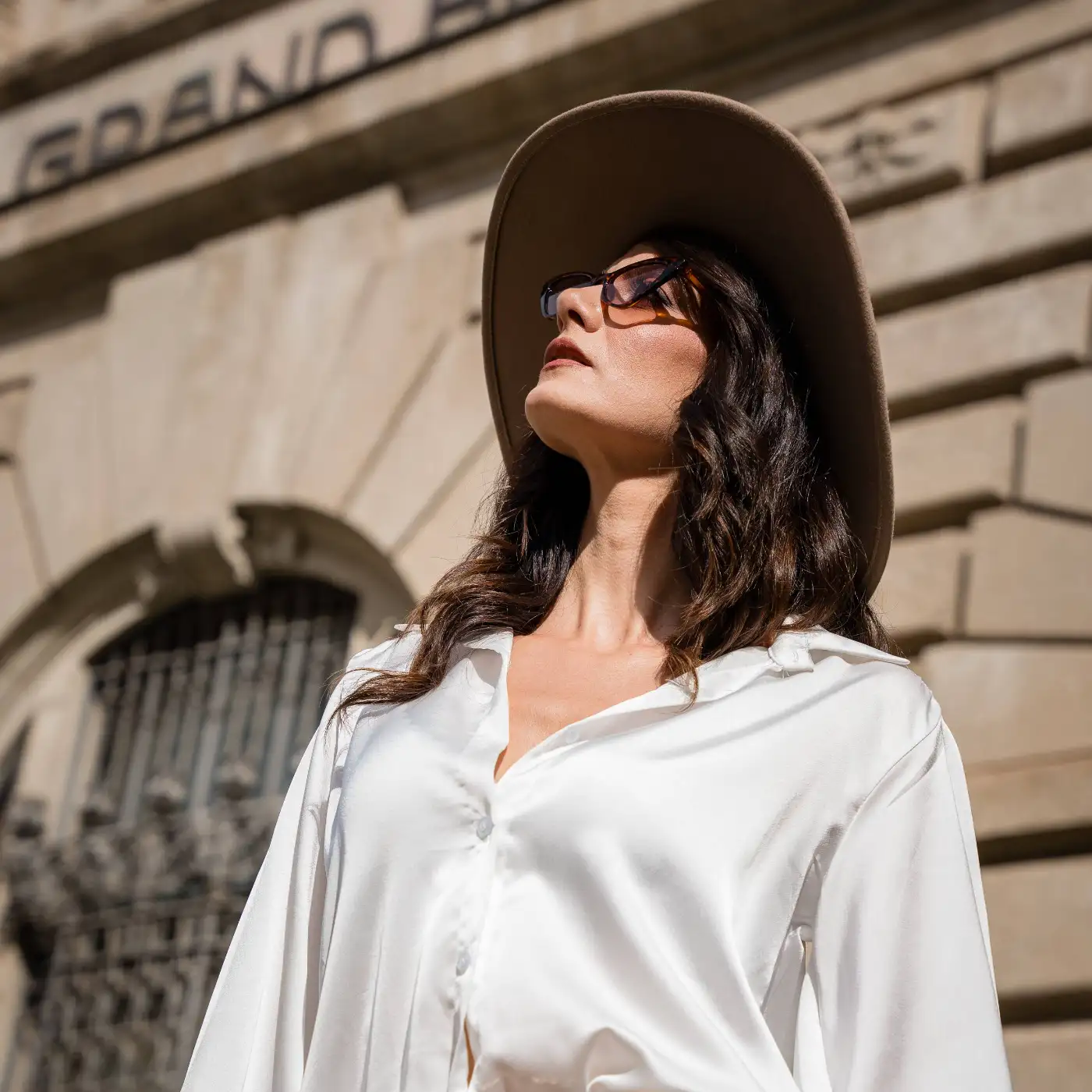 Cappello Canotto a Tesa Larga Piatta in Lana Merinos