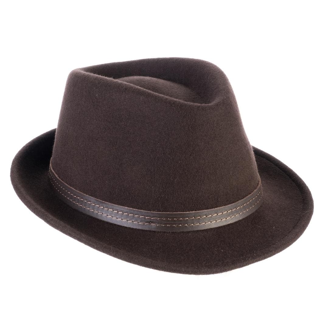 Cappello Trilby Classico in Feltro di Lana Merinos