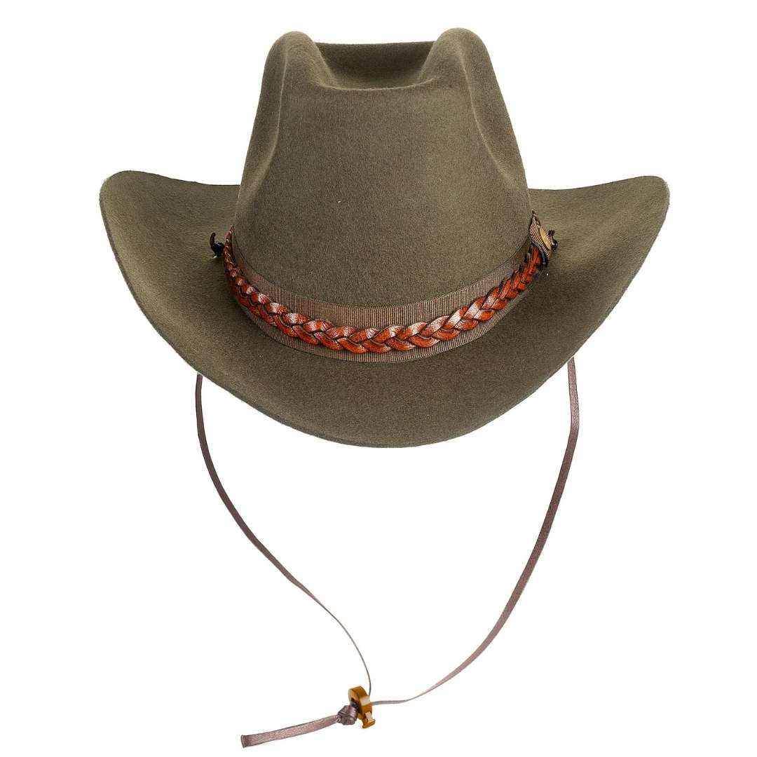 Cappello da Cowboy in Feltro di Lana Merinos Antipioggia