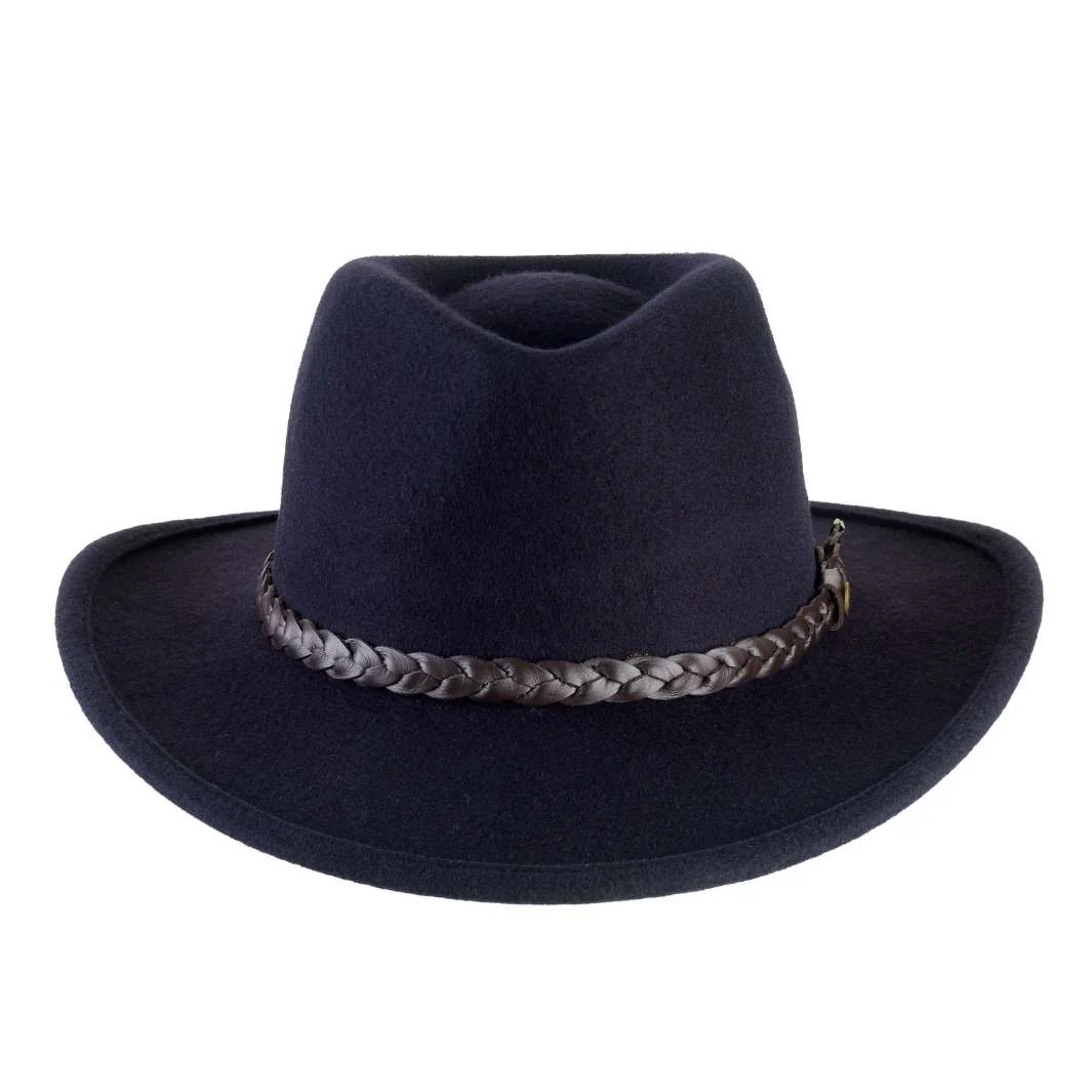 Cappello Fedora Australiano in Feltro di Lana Merinos Antipioggia