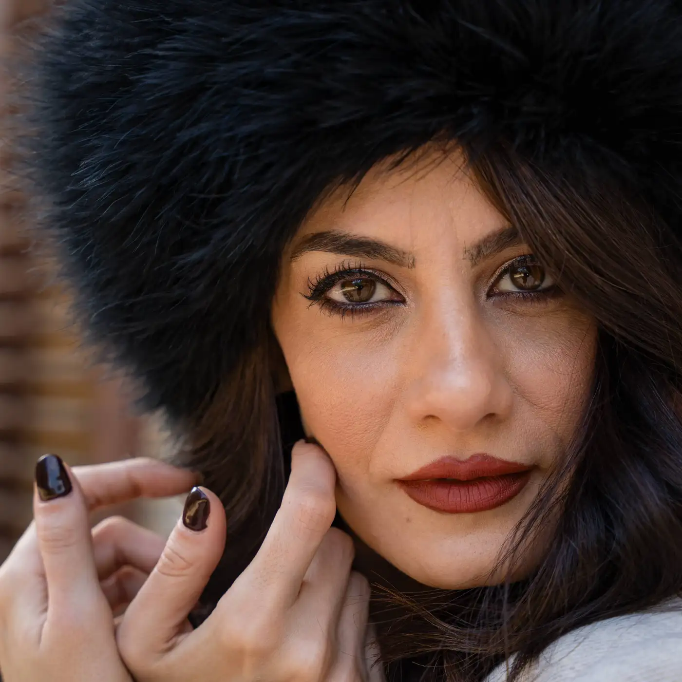 Colbacco in Piumaggio Naturale di Gallopavo Meleagris