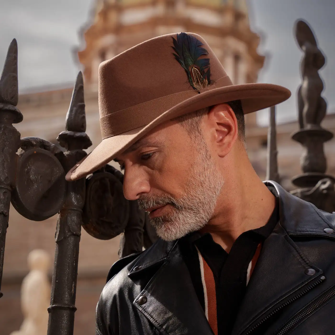 Cappello Australiano in Feltro di Morbido Cashmere Antipioggia