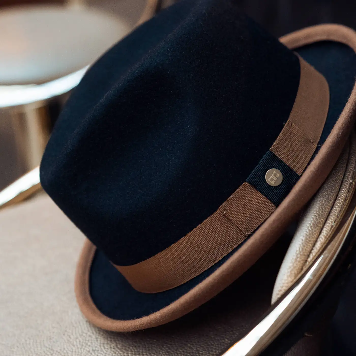 Cappello Trilby Michael Jackson in Feltro di Lana Merinos Bicolore