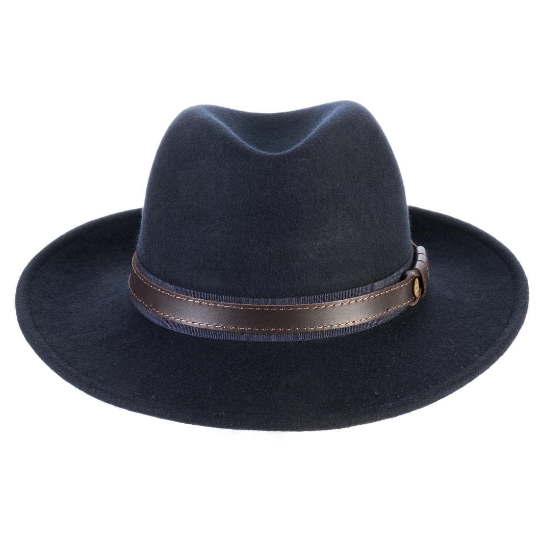 Cappello Fedora Elegante in Feltro di Lana Merinos Antipioggia