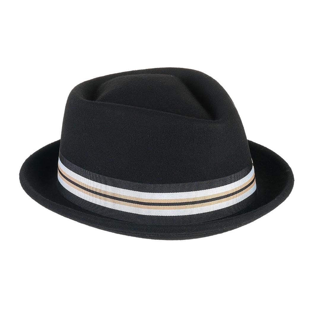 Cappello Pork Pie Classico in Feltro di Lana Merinos