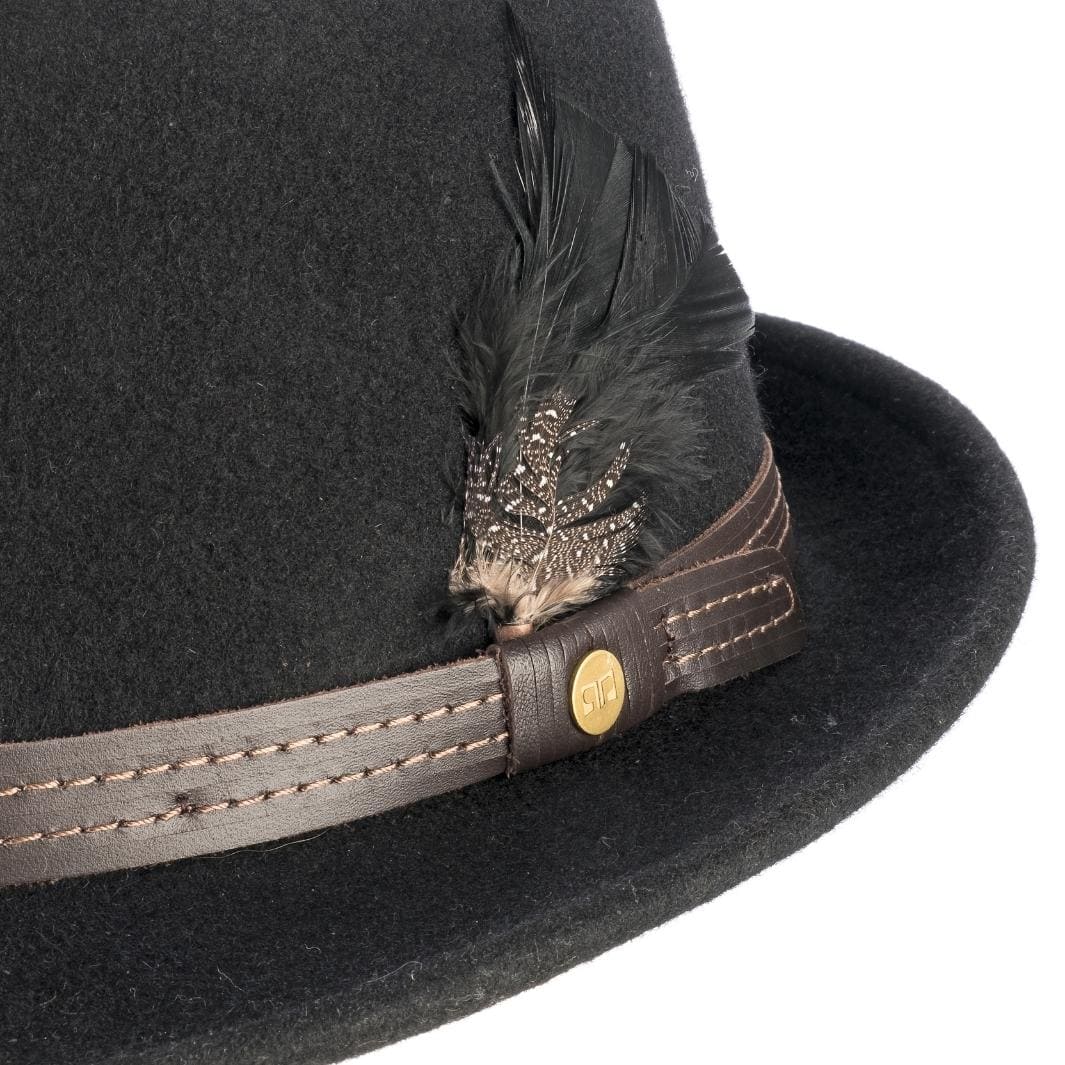 Cappello Trilby Classico in Feltro di Lana Merinos