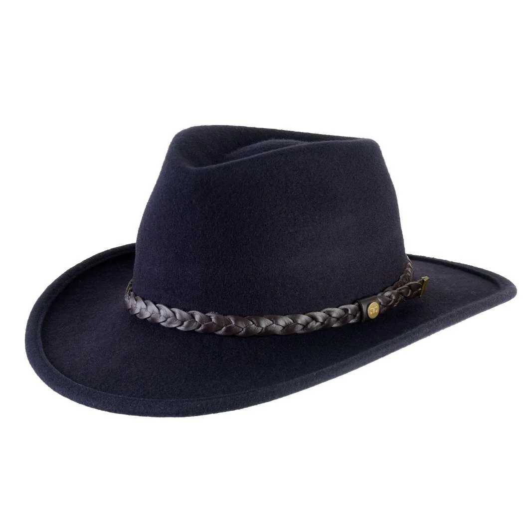 Cappello Fedora Australiano in Feltro di Lana Merinos Antipioggia