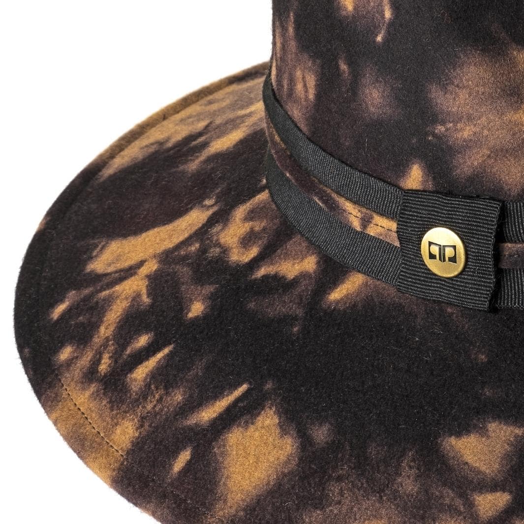 Cappello Fedora a Tesa Media in Feltro di Lana Merinos Maltinto