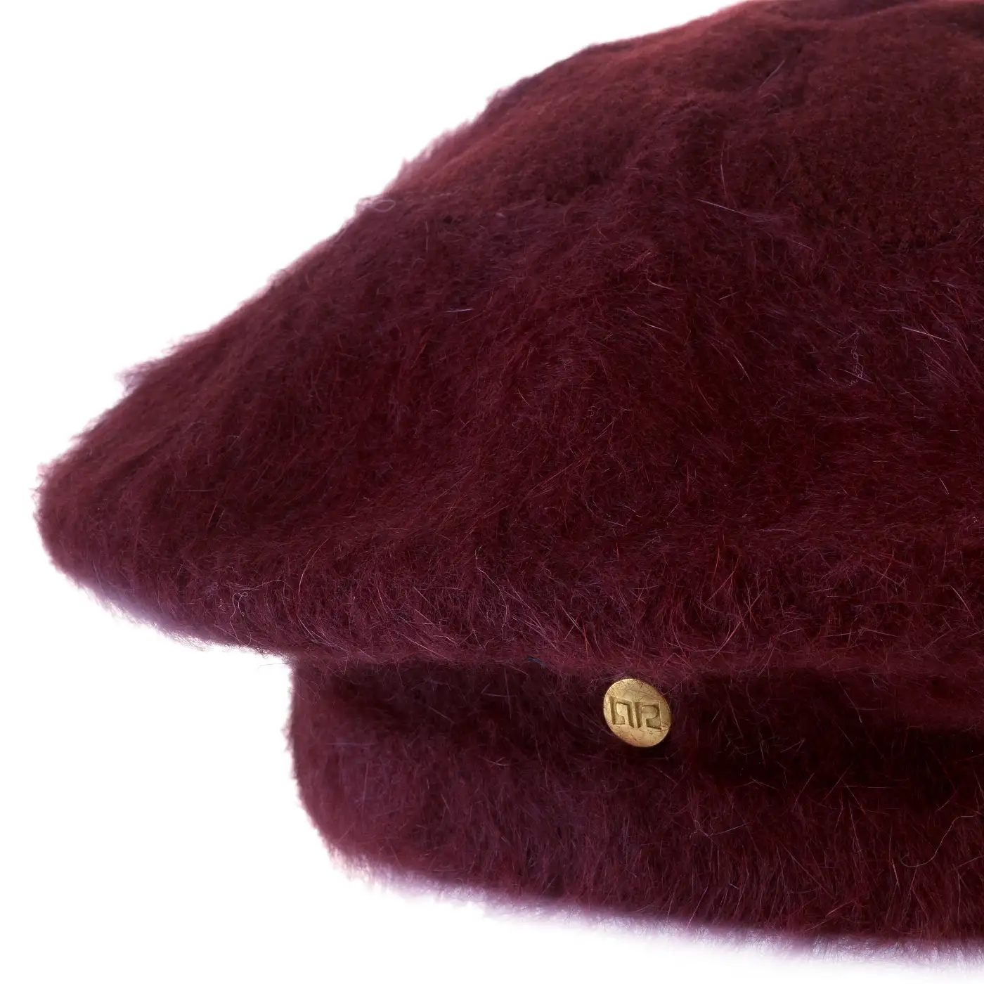 Basco Parigino in Angora e Lapin con Ricamo Floreale