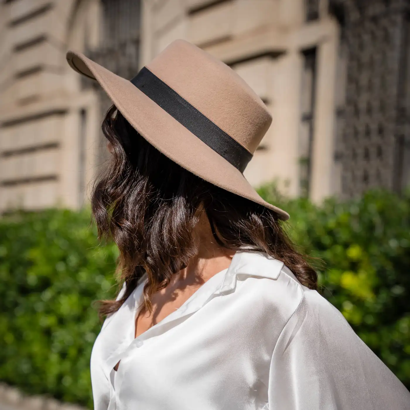 Cappello Canotto a Tesa Larga Piatta in Lana Merinos