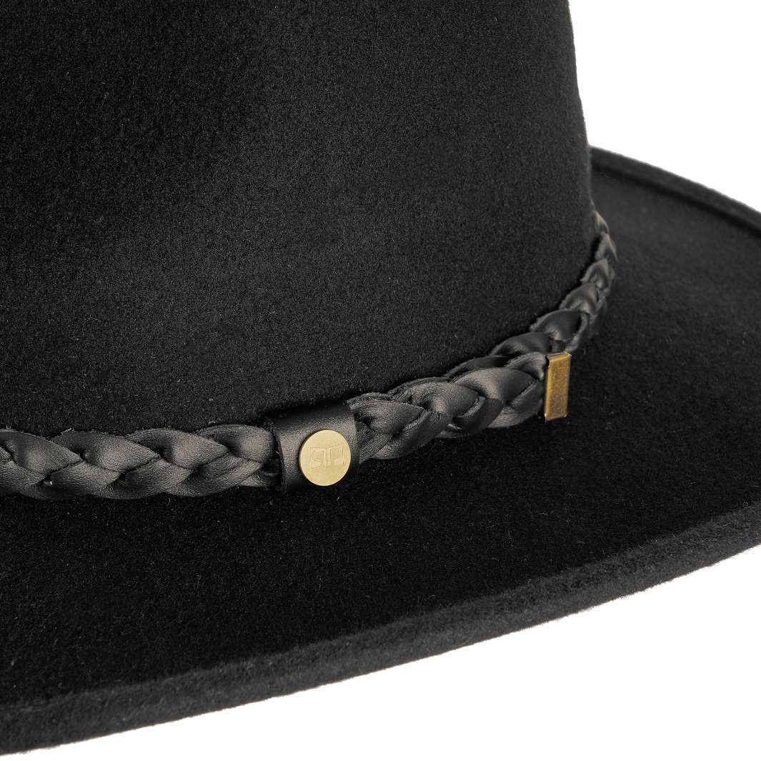 Cappello Fedora Australiano in Feltro di Lana Merinos Antipioggia