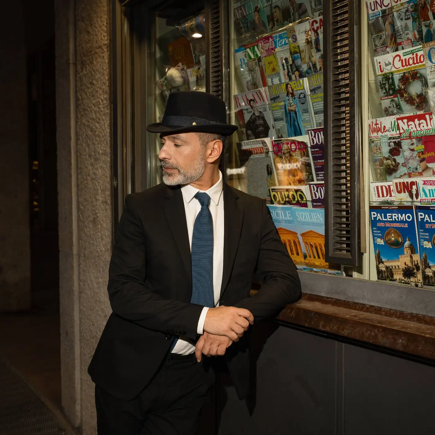 Cappello Trilby Classico in Feltro Raso di Lapin con Fodera