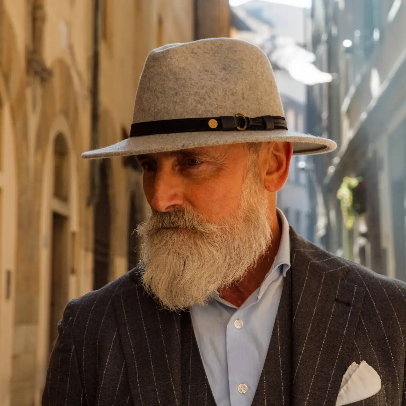 Cappello a Tesa Media in Feltro di Lana Merinos