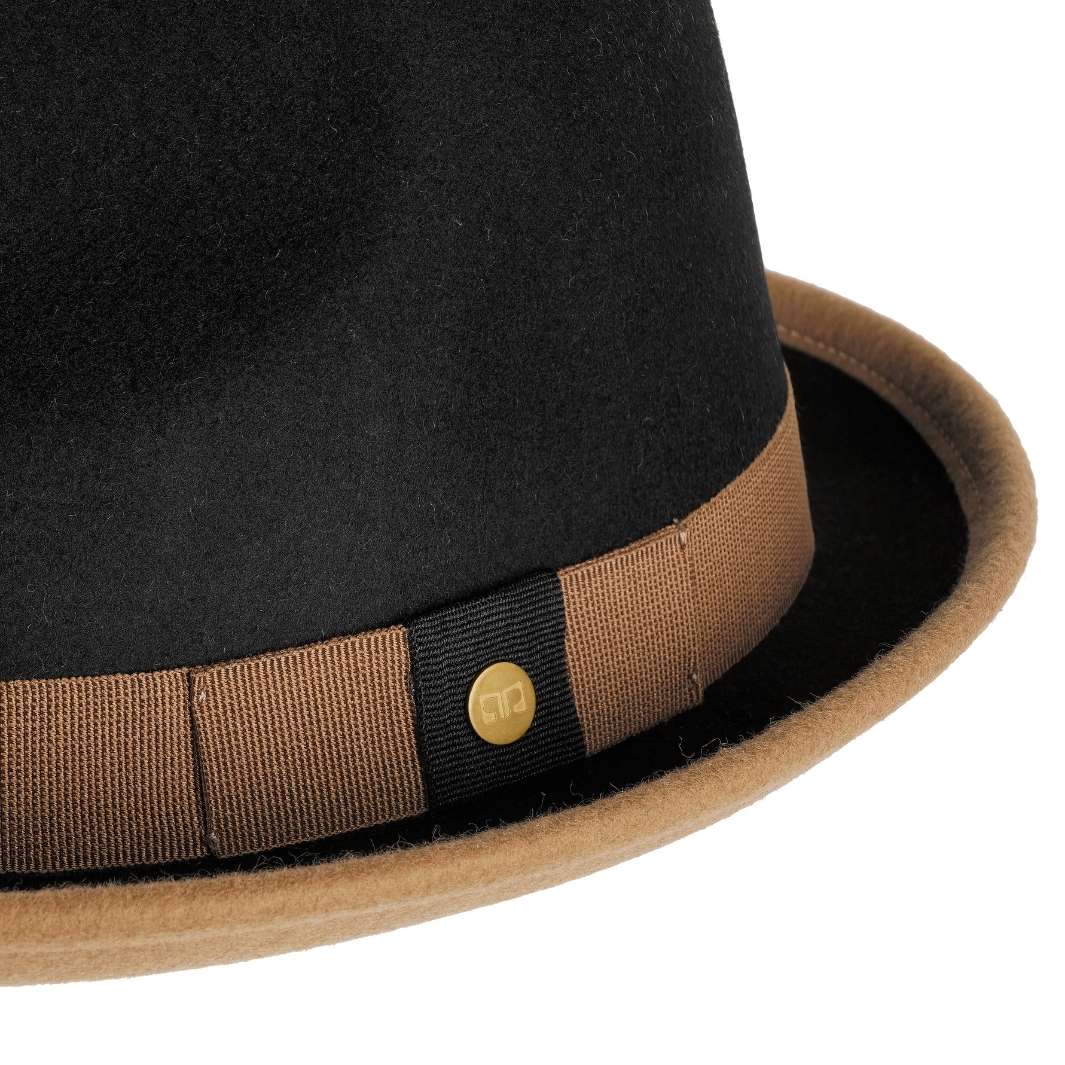 Cappello Trilby Michael Jackson in Feltro di Lana Merinos Bicolore